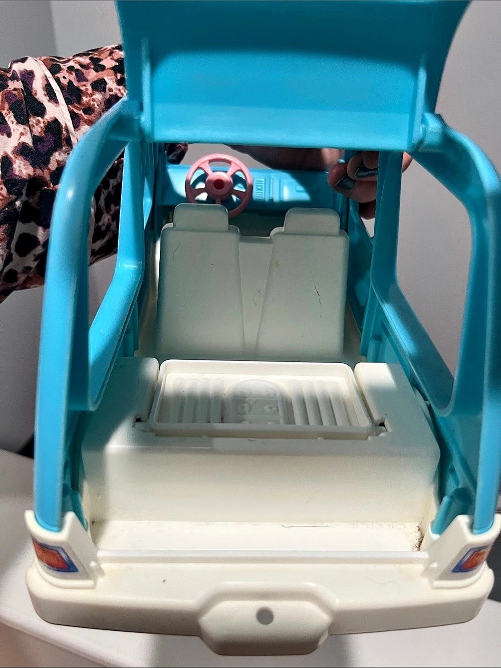 Fisher Price Loving Family Mini Van 1993 Blue & Pink - Picture 11 of 16